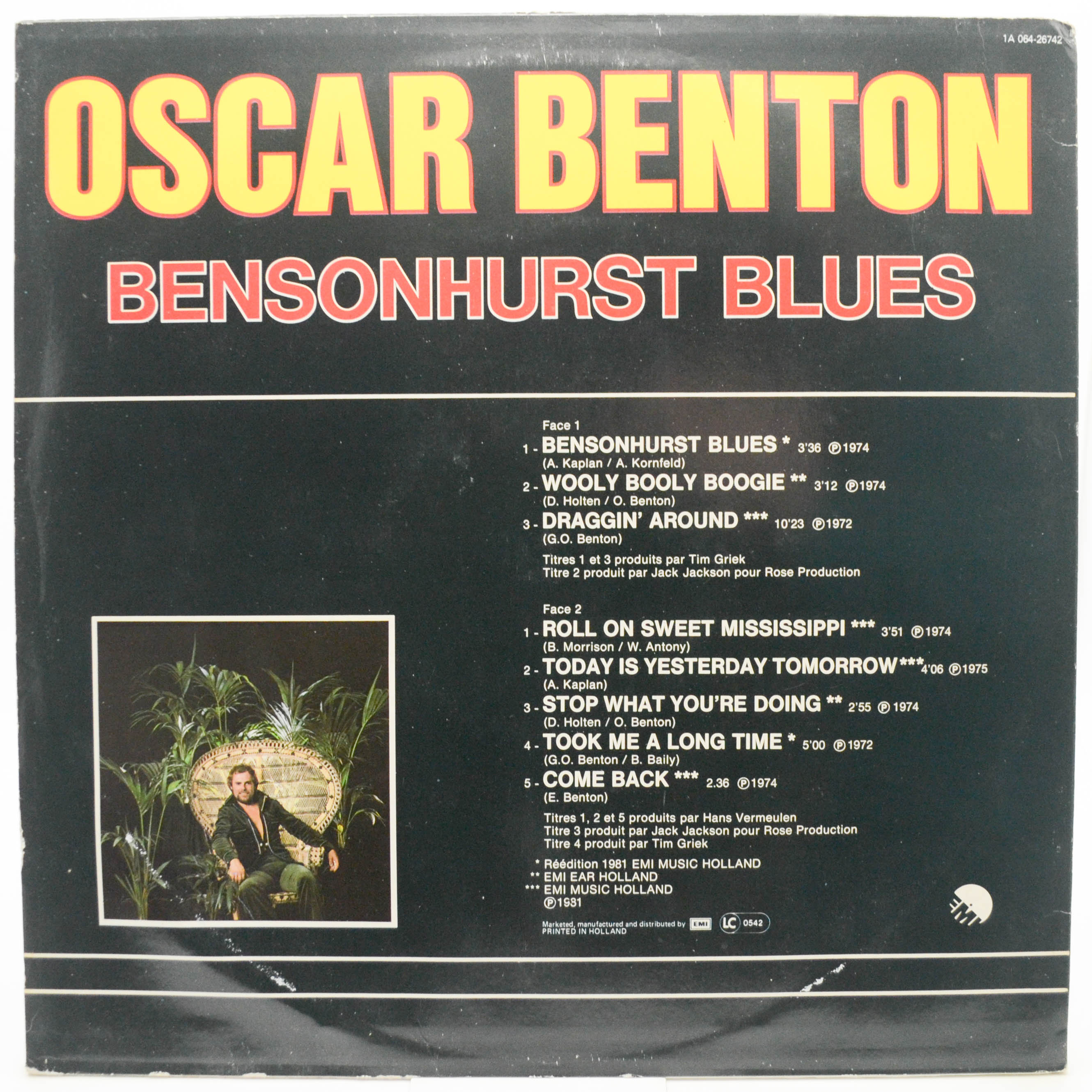 Oscar Benton — Bensonhurst Blues, 1981