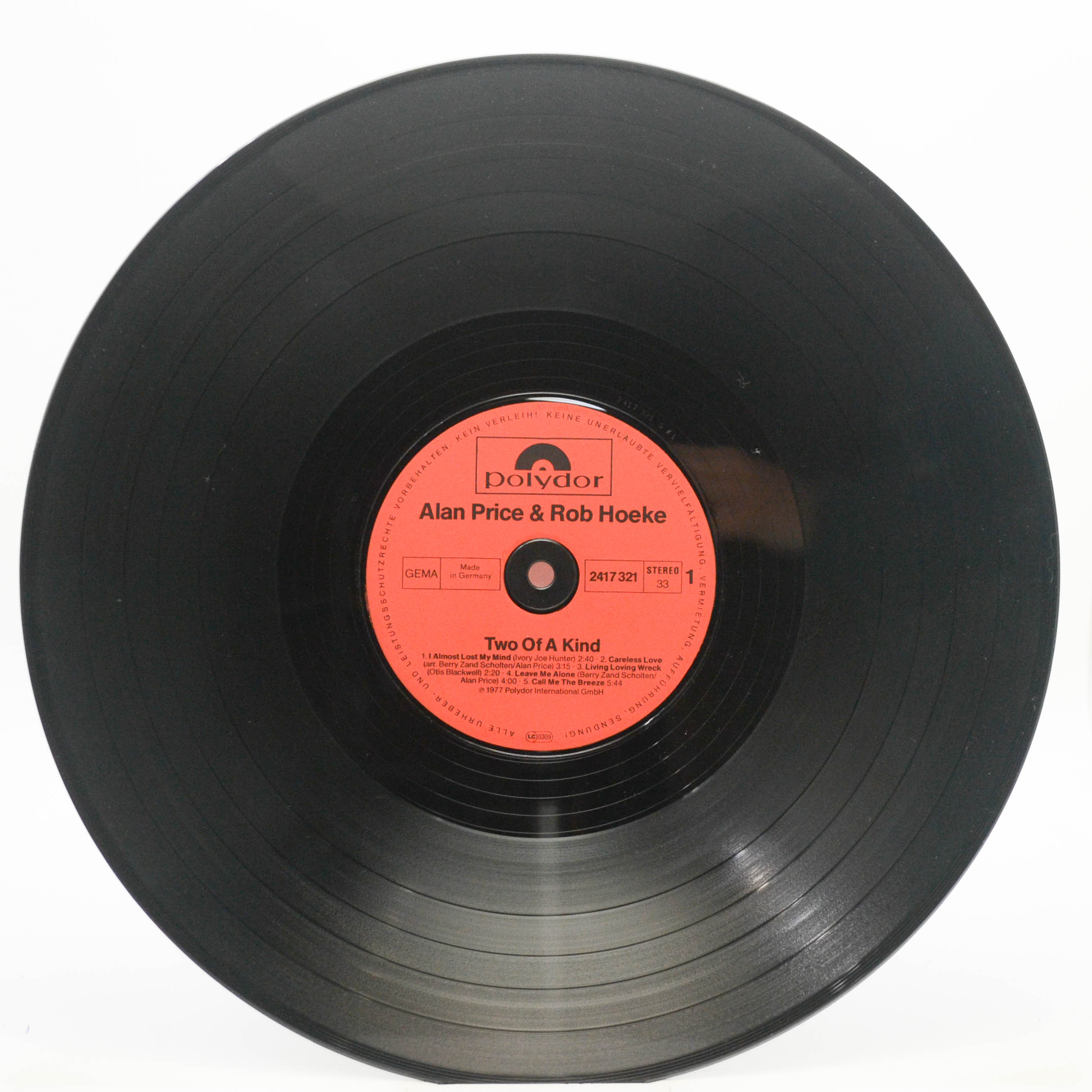 Alan Price & Rob Hoeke — Two Of A Kind, 1977