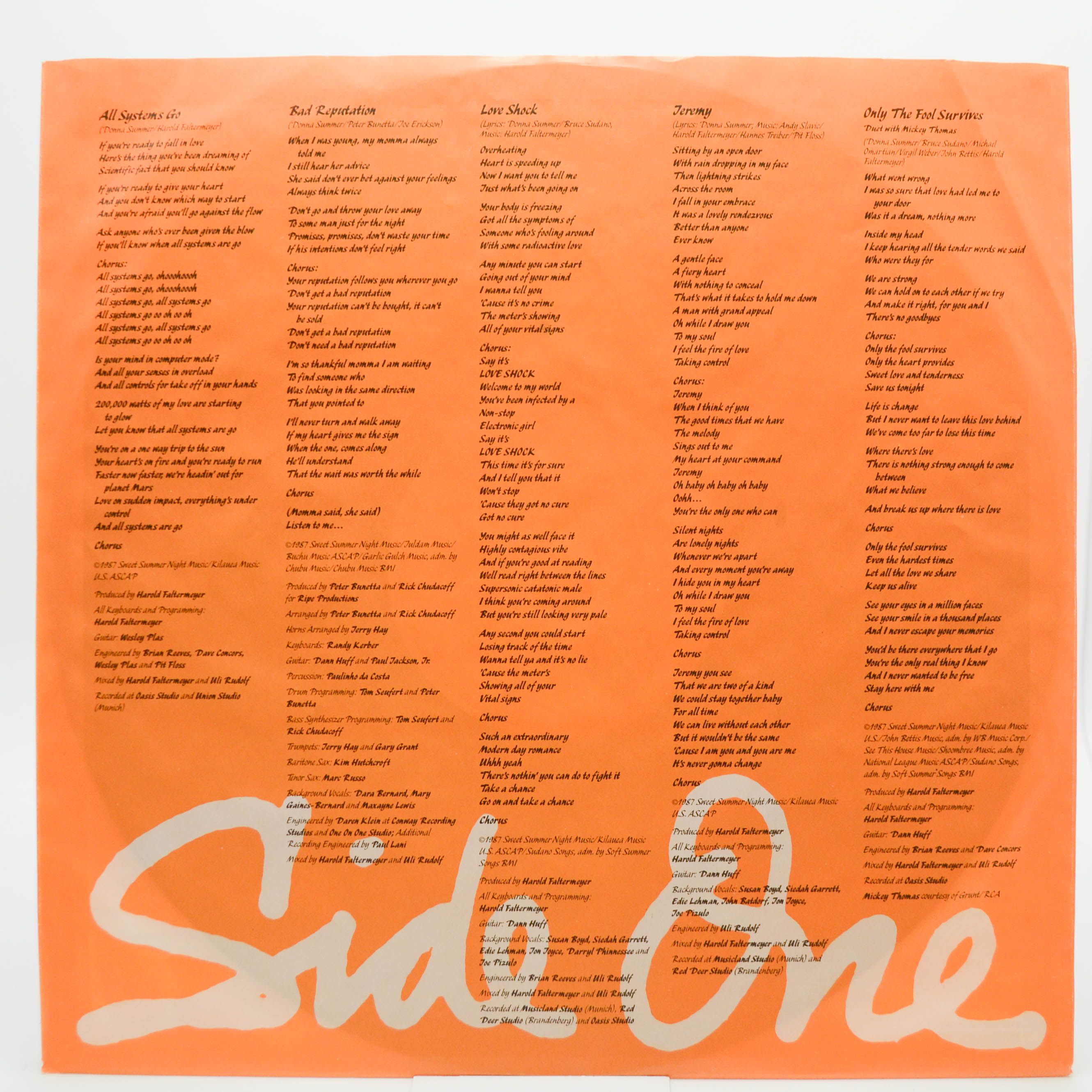 Donna Summer — All Systems Go, 1987