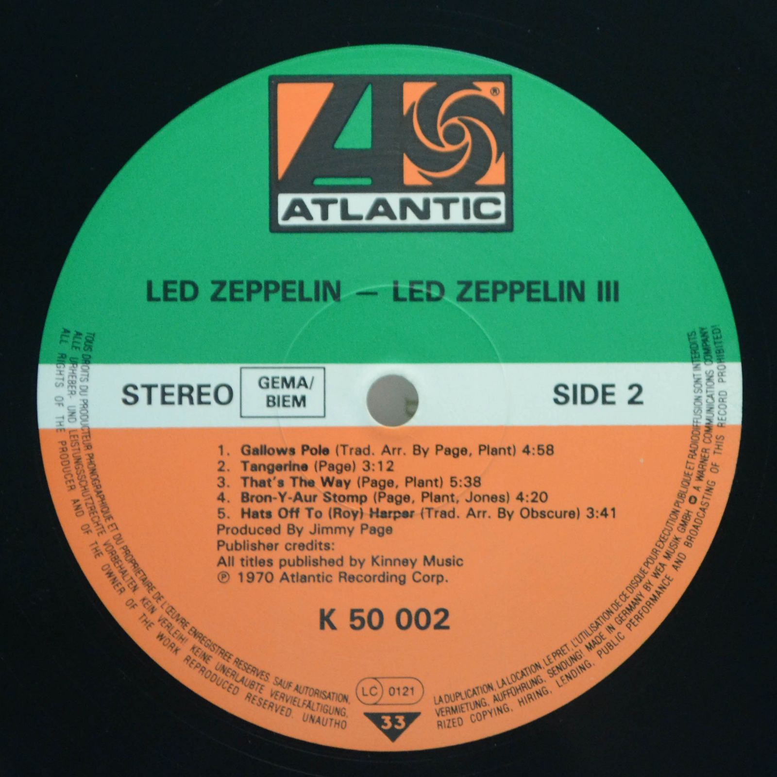 Led Zeppelin — Led Zeppelin III, 1970